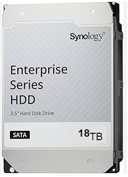 Synology  HAT5310-18T: Hard Drive - 18TB / 3.5-inch / SATA-III / 7200 RPM / 512MB Buffer HAT5300 Hard Drive - 18TB / 3.5-inch / SATA-III / 7200 RPM / 512MB Buffer