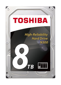 Toshiba HDWN180EZSTA 8TB N300 Internal NAS 3.5" HDD 
