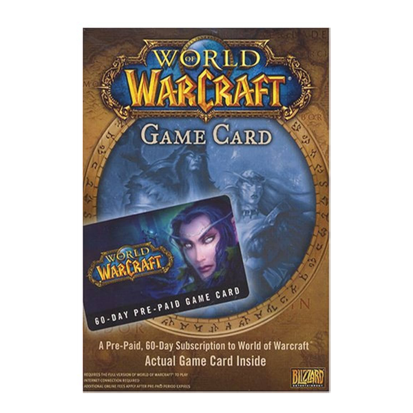 PC WORLD OF WARCRAFT 60 DAYS GAME CARDS USA