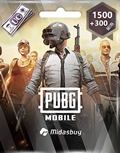 PUBG Mobile 1,500 + 300 UC (GLOBAL) $25