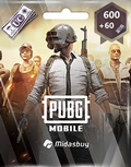 PUBG Mobile  600 + 60 UC (GLOBAL) $10